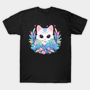 Cottagecore Goth Kawaii Anime Cat Gifts Girls Womens Cat T-Shirt